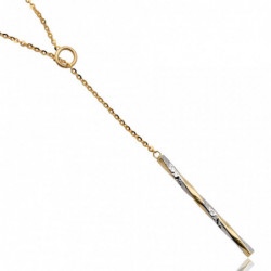 Naszyjnik skręcana rurka z...