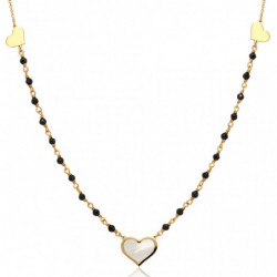 Naszyjnik złoty z onyksem...