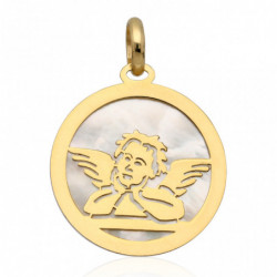 Wisiorek złoty aniołek z...