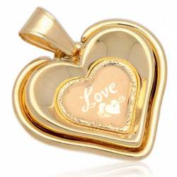 Wisiorek złoty serce...