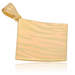 Wisiorek złoty blaszka zebra złoto pr.585