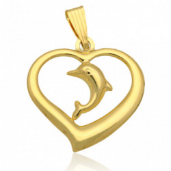 Wisiorek złoty delfin w...