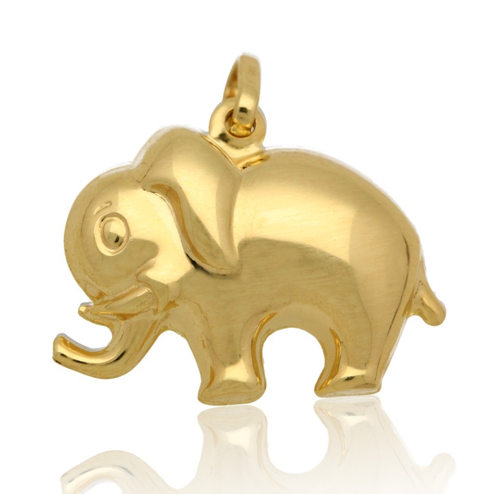 Wisiorek złoty słoń słonik złoto pr.585
