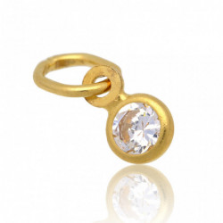 Wisiorek złoty oponka z...