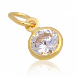 Wisiorek złoty oponka z...