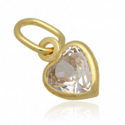 Wisiorek złoty z cyrkoniami...