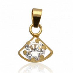 Wisiorek złoty z cyrkoniami...