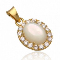 Wisiorek złoty z opalem...