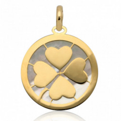 Wisiorek złoty z masą...