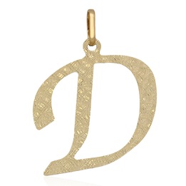 Wisiorek złoty diamentowany literka D złoto 585