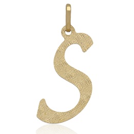 Wisiorek złoty diamentowany literka S złoto 585