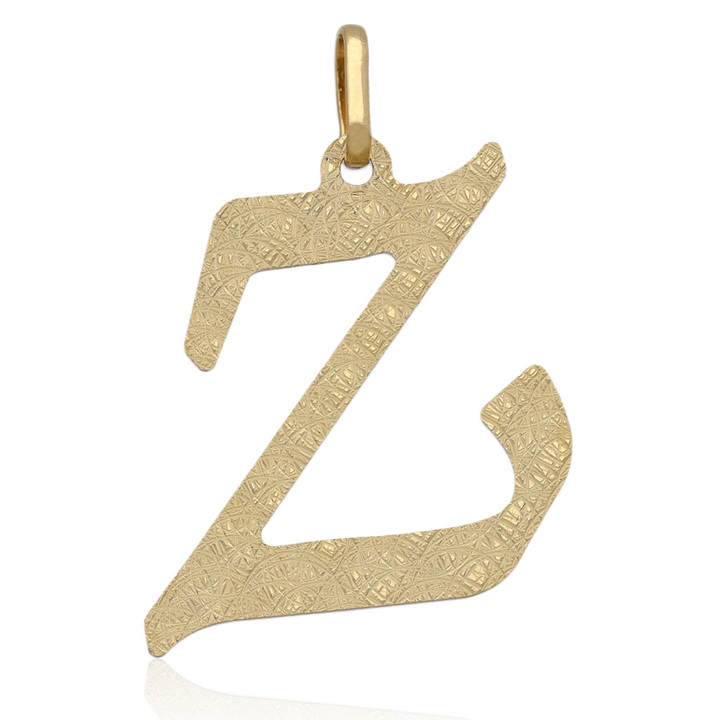 Wisiorek złoty diamentowany literka Z złoto 585