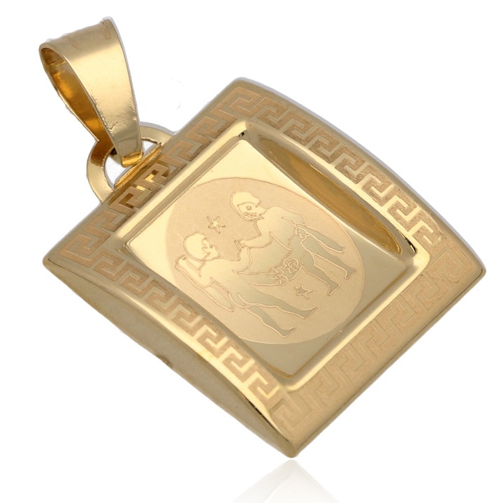Wisiorek złoty znak zodiaku bliźnięta złoto 585