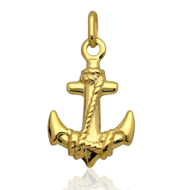 Wisiorek złoty kotwica złoto pr.585