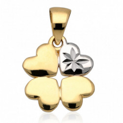 Wisiorek złoty koniczynka...