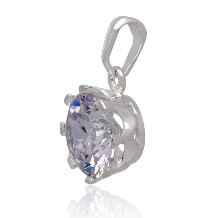 Wisiorek srebrny z cyrkoniami crystal 925