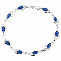 Bransoletka srebrna 19cm z...