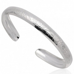 Bransoletka srebrna kwiaty...