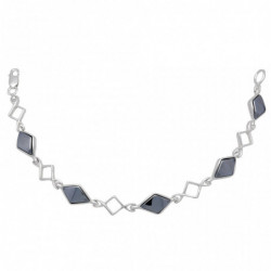 Bransoletka srebrna 20cm z...