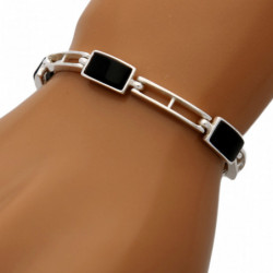 Bransoletka srebrna 19cm z...