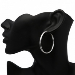 Kolczyki srebrne kółka 40mm...