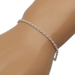 Bransoletka srebrna rolo 19cm 2mm 925